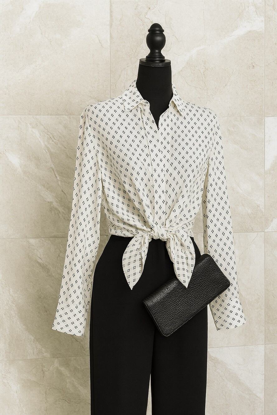 Equipment Silk Tie-Front Blouse, XS Ivory, Minimalist Classic Capsule Office Top